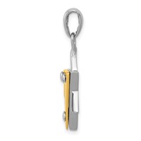 14K Two-tone Star of David Pendant view 2