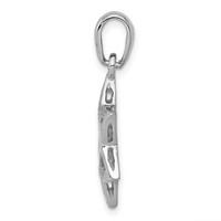 14K White Gold Star of David Pendant view 2