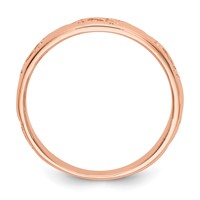 14K Rose Gold Footprints Ring view 2