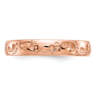 14K Rose Gold Footprints Ring view 5