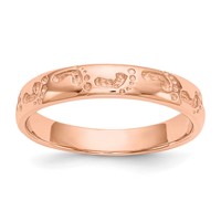 14K Rose Gold Footprints Ring view 1