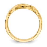 14K Yellow Gold Infinity Ring view 2
