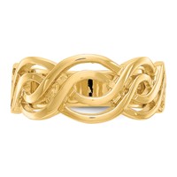 14K Yellow Gold Infinity Ring view 5