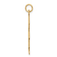 14K Satin Boy Charm view 2