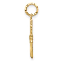 14K Yellow Gold Polished Key Charm view 2
