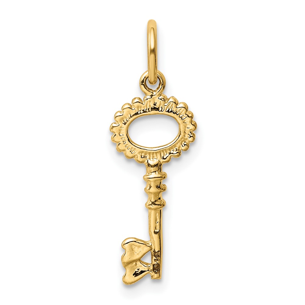 14K Polished Key Charm (K1668)