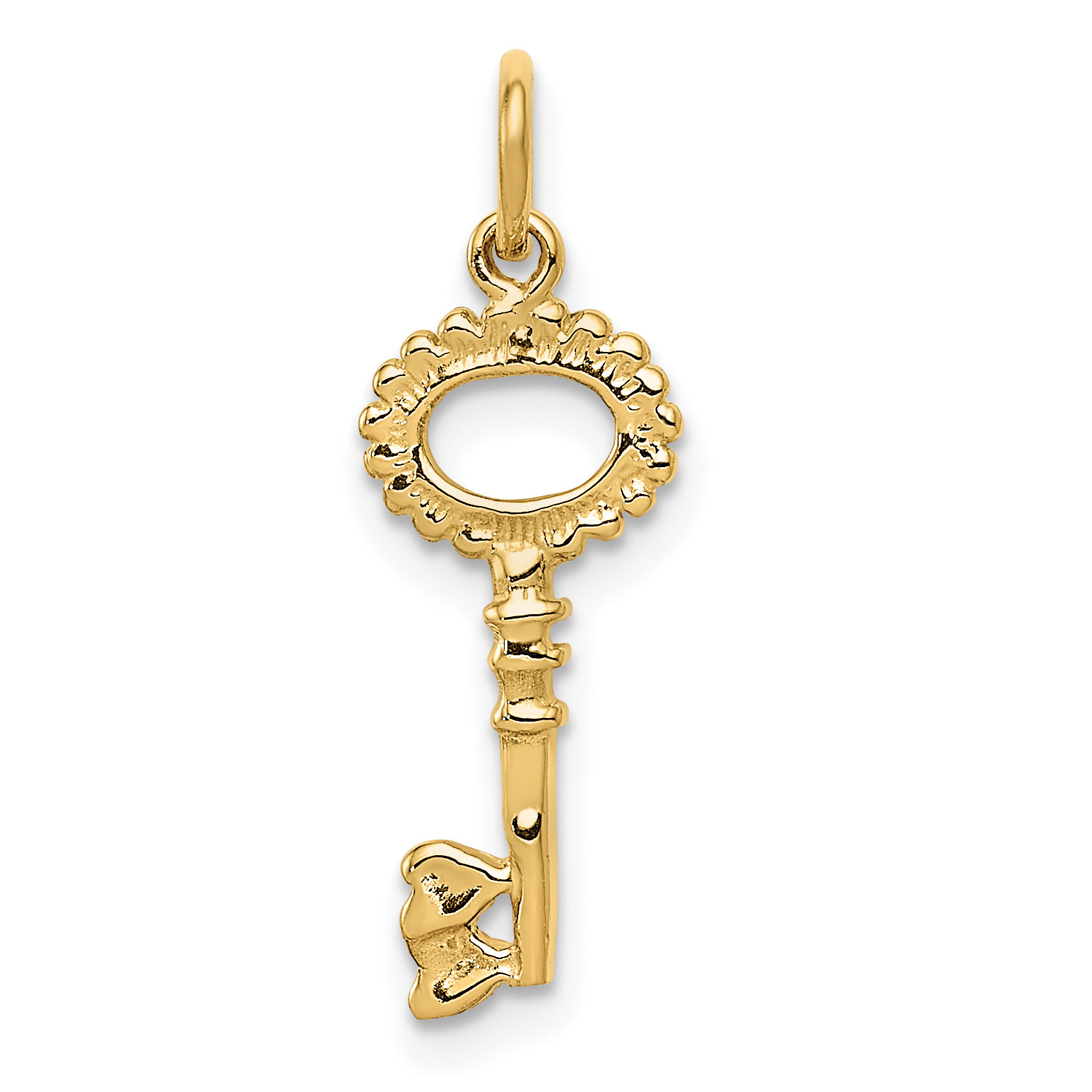 14K Polished Key Charm (K1668)