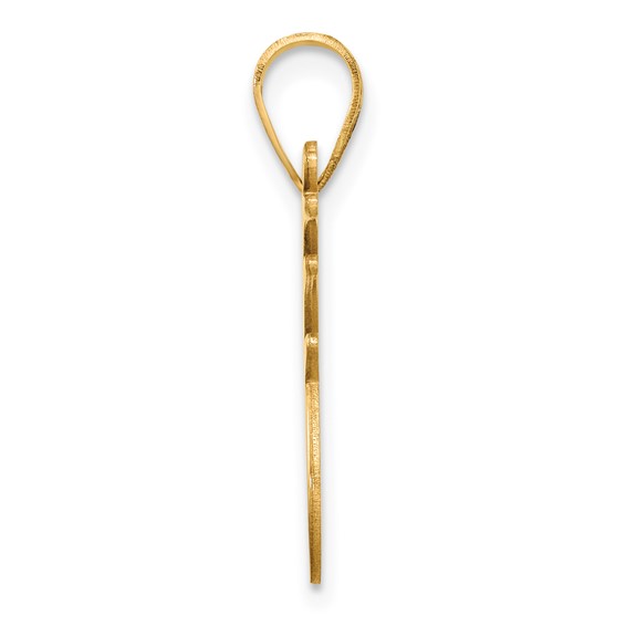 14k Enameled Red-Nosed Reindeer Charm