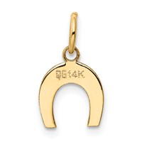 14K Horseshoe Charm view 3
