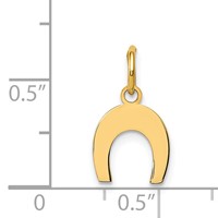 14K Horseshoe Charm view 4