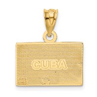 14K Enameled Cuba Flag Pendant view 3