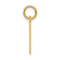 14K Yellow Gold Enameled Ace of Spades Card Charm view 2
