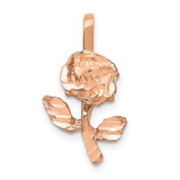 14K Rose Gold Rose-Gold Rose Charm view 1