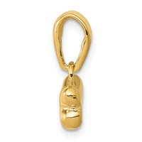 14K Yellow Gold Dog Bone Pendant view 2