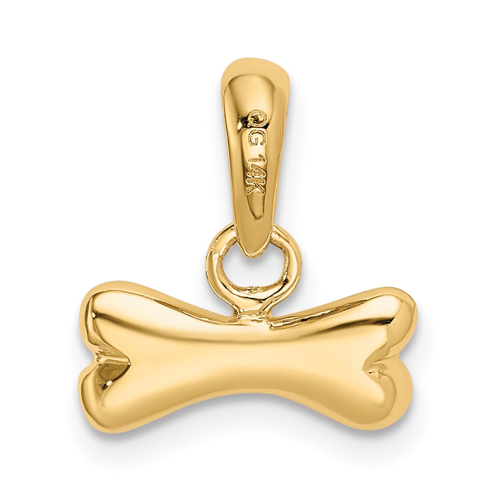 14k Dog Bone Pendant (K1980)