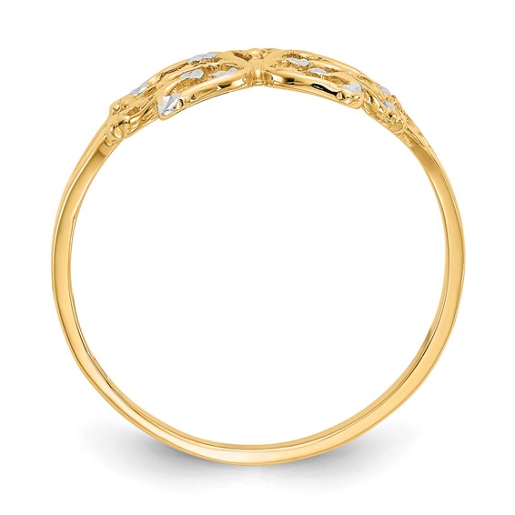 Gold Polished Butterfly Rings