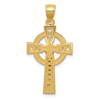 14K Two-tone Iona Crucifix Pendant view 4