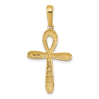 14K Yellow Gold Ankh Cross Pendant view 4