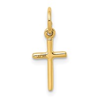 14K Small Cross Charm view 3