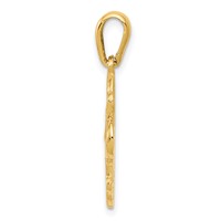 14K Yellow Gold Polished Four-Way Medal Pendant view 2
