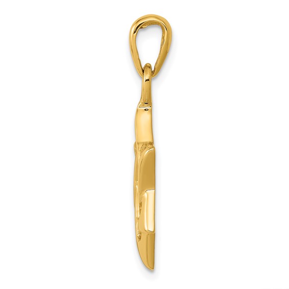 Gold Star of David Pendant