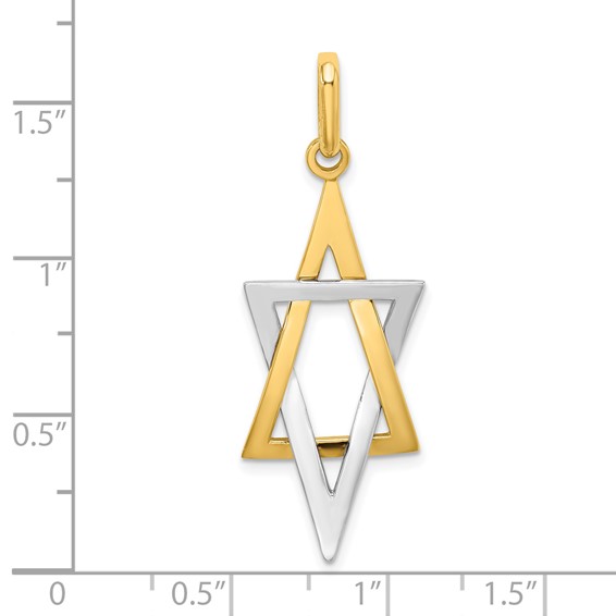 Gold Star of David Pendants