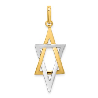 Gold Star of David Pendants