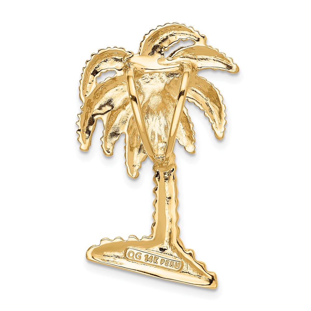 14k Palm Tree Slide (K2498)