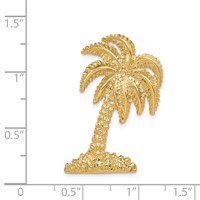 14K Yellow Gold Large Palm Tree Omega Slide view 4