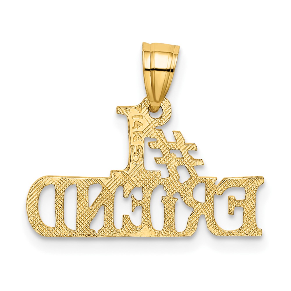 14k #1 FRIEND Charm (K2598)