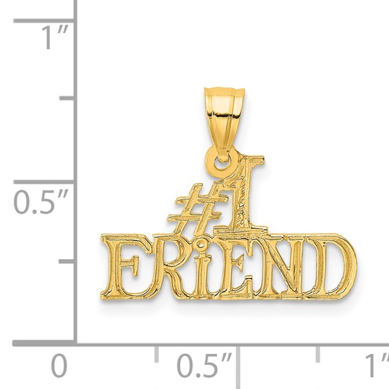 Gold #1 FRIEND Charm