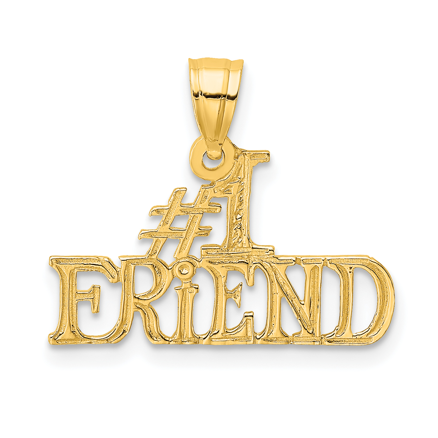 14k #1 FRIEND Charm (K2598)