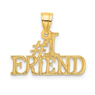 Gold #1 FRIEND Charm