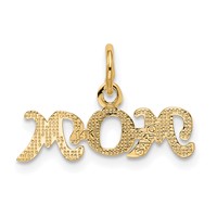 14K Yellow Gold Mom Charm view 3