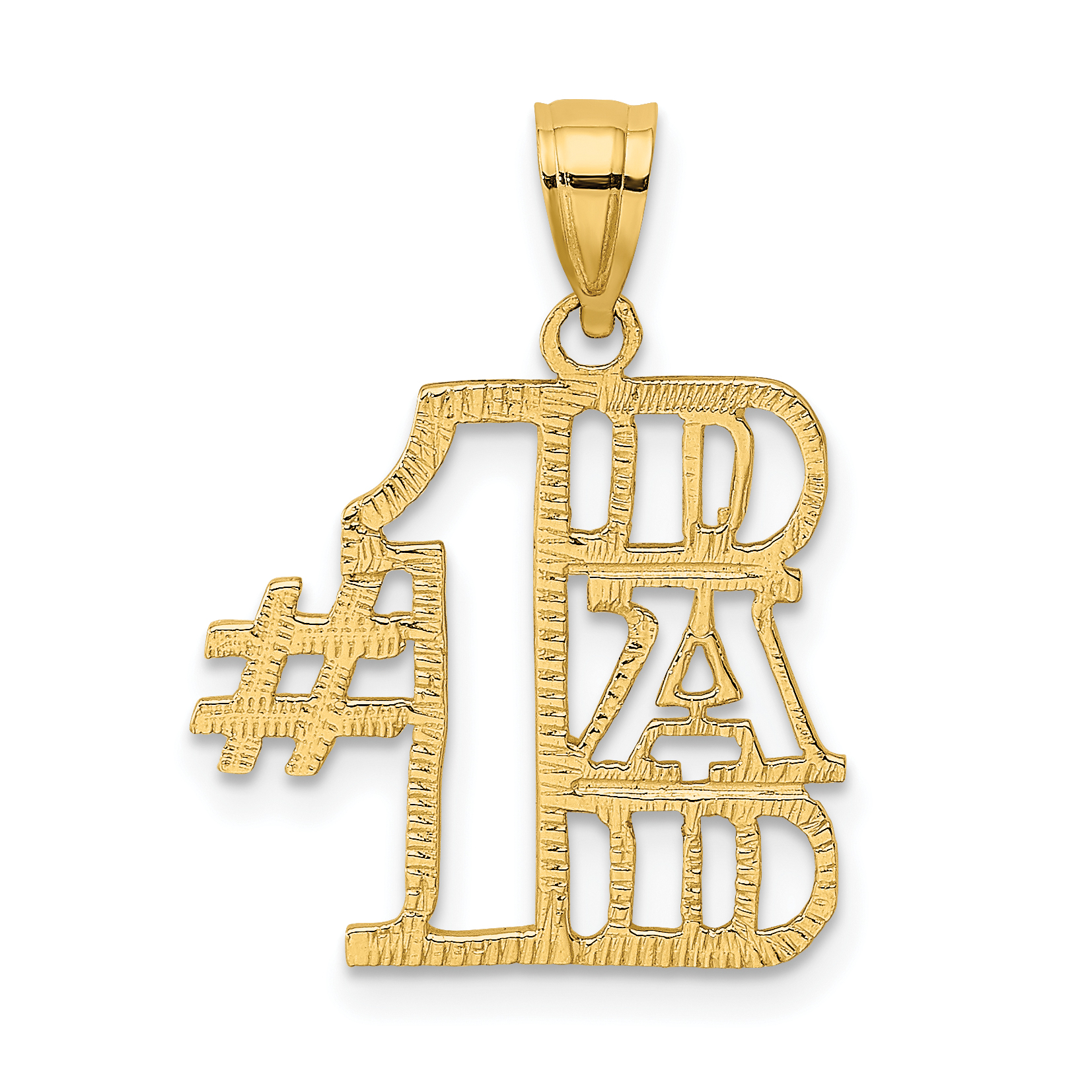 14k #1 DAD Charm (K2685)