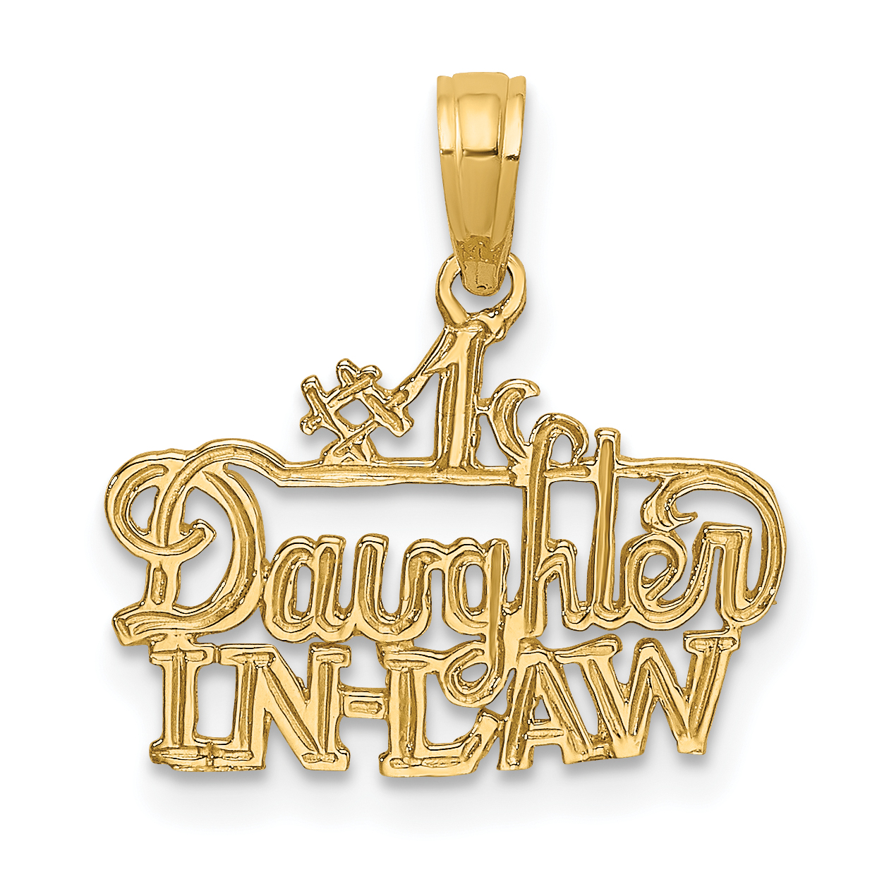14k #1 DAUGHTER-IN-LAW Charm (K2689)