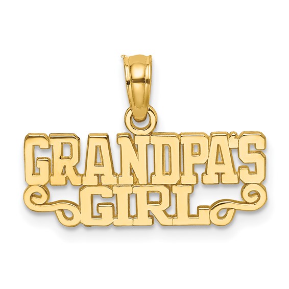 Gold GRAMPA'S Gril Pendant