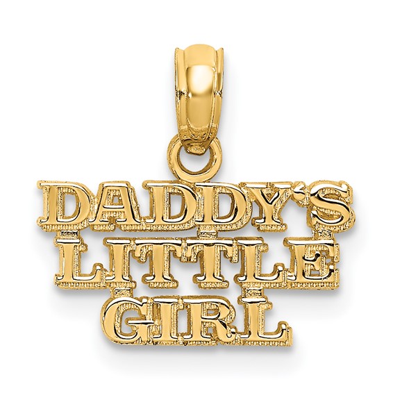 Gold DADDY'S LITTLE GIRL Charm