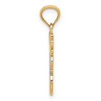 14K and White Rhodium Daddys Little Girl Pendant view 2