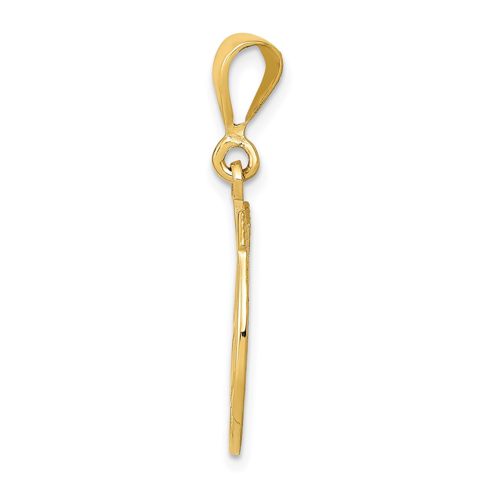 14k Good Luck Clover Pendant (K2739)