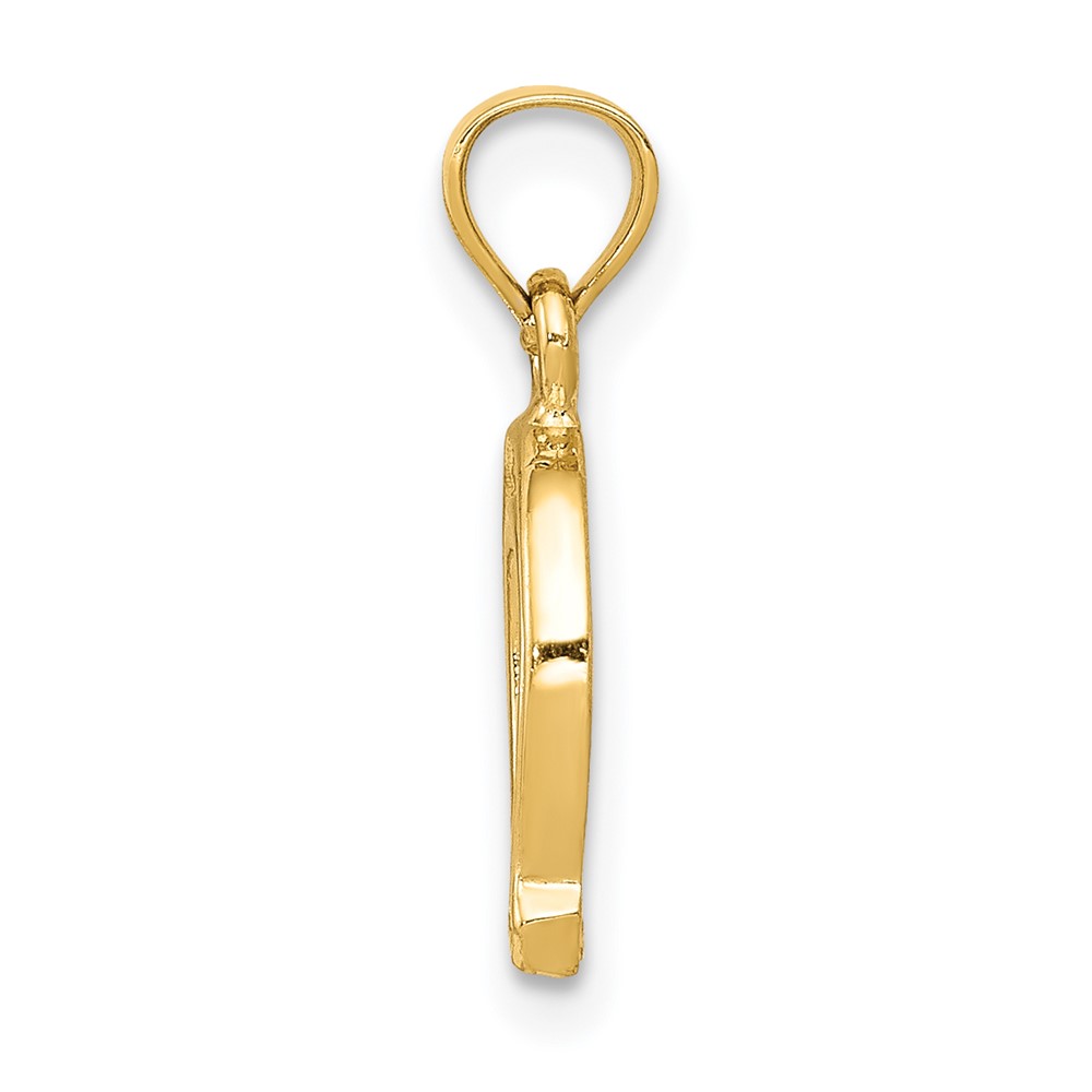 14K Horseshoe Pendant (K2741)