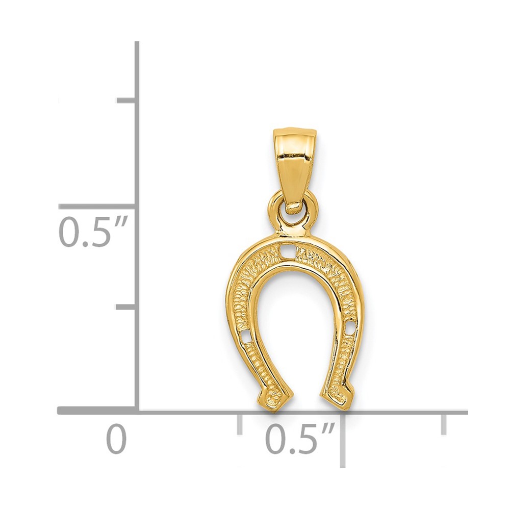 14K Horseshoe Pendant (K2741)