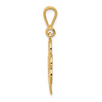 14K Trinity Clover Pendant view 2
