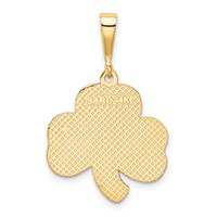 14K Trinity Clover Pendant view 3