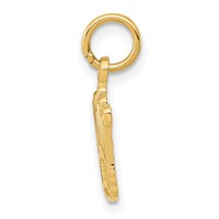 14K Yellow Gold Kings Crown Charm view 2
