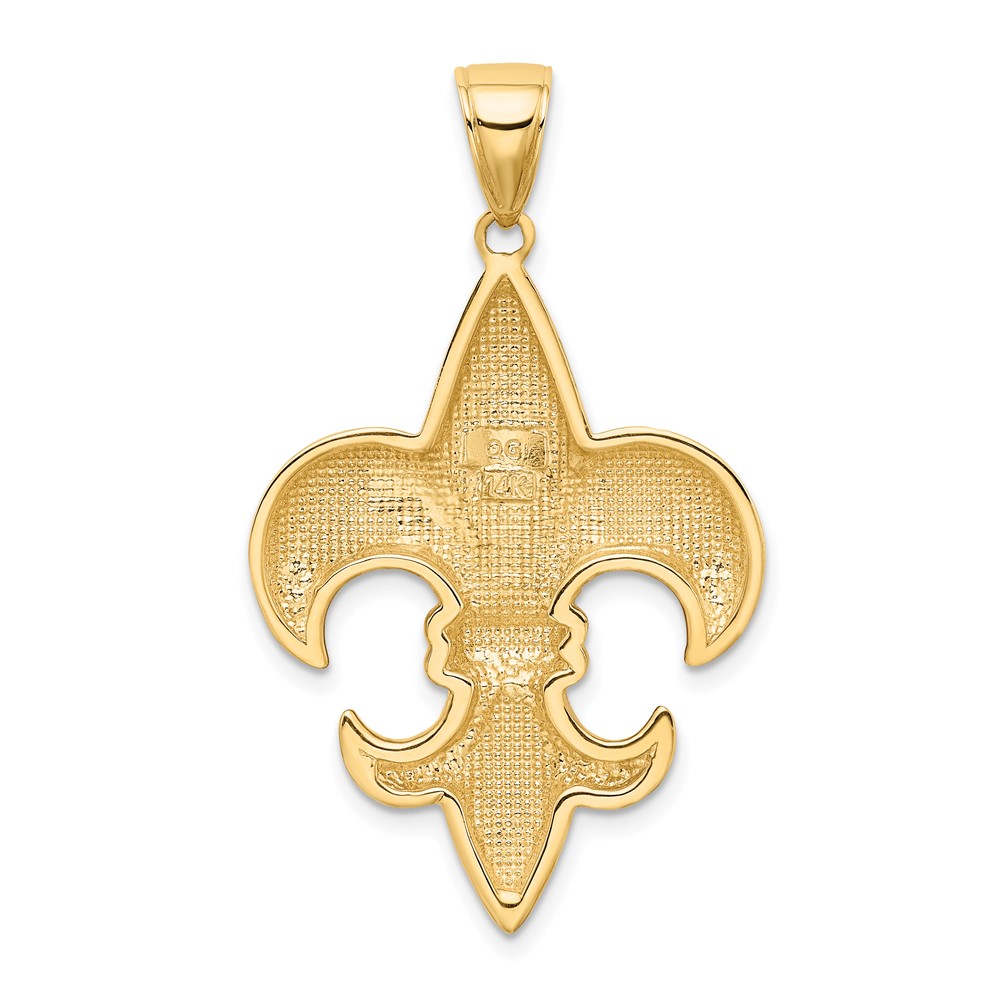 14k Large Fleur-De-Lis Pendant (K2761)