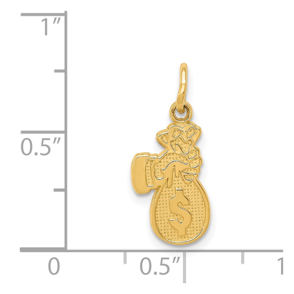 14k Money Bag Charm (K2770)