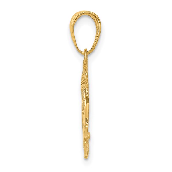 14k Cable Car Pendant