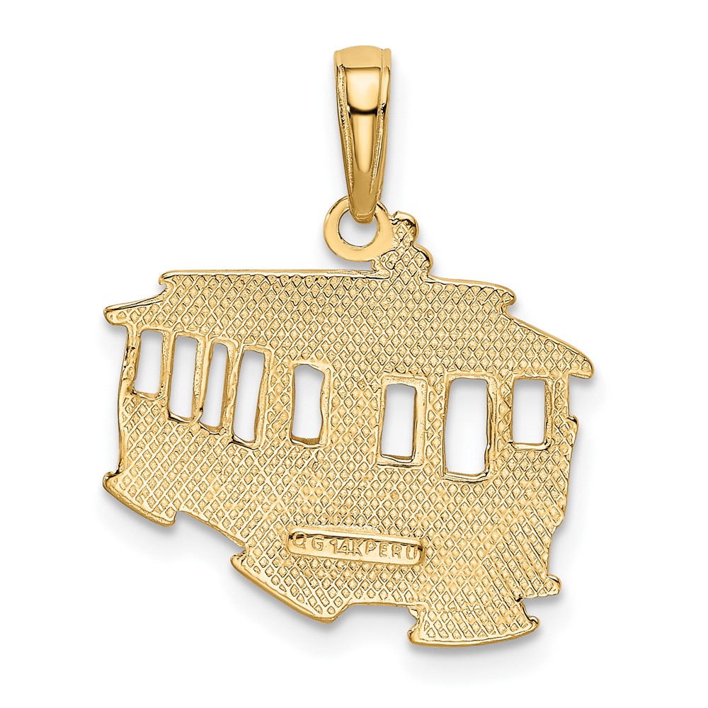 14k Cable Car Pendant (K2787)