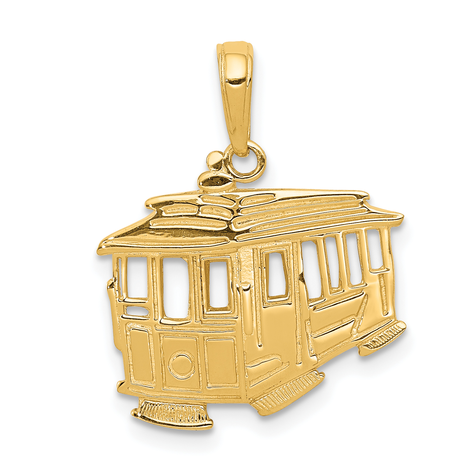 14k Cable Car Pendant (K2787)